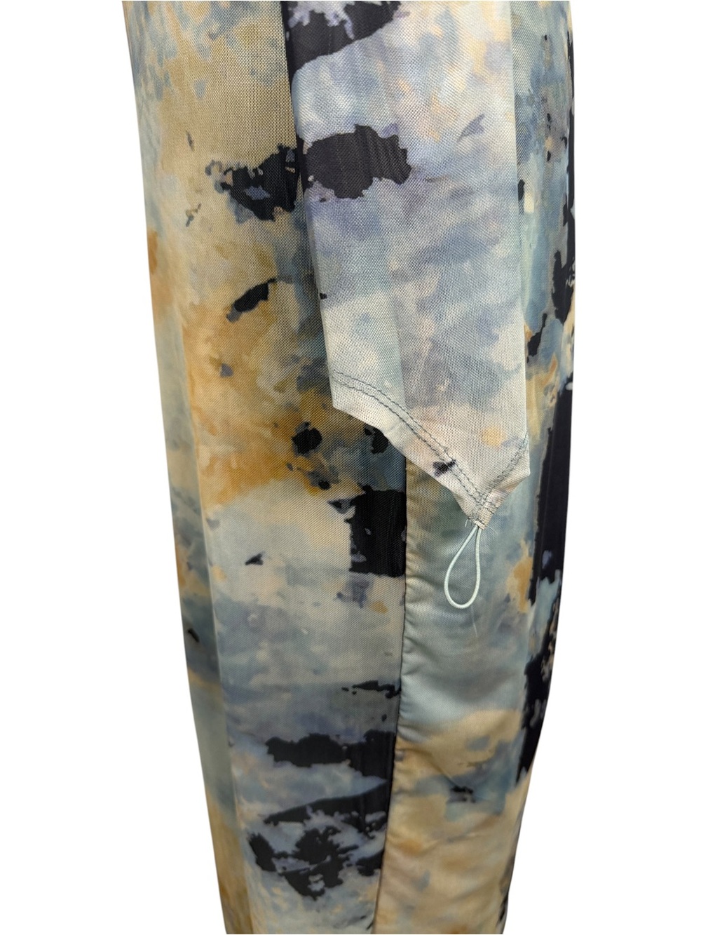 Fashion Nova Abstract Mesh Maxi Dress XL | Bodycon Mock Neck Long Sleeve Y2K - Picture 9 of 13